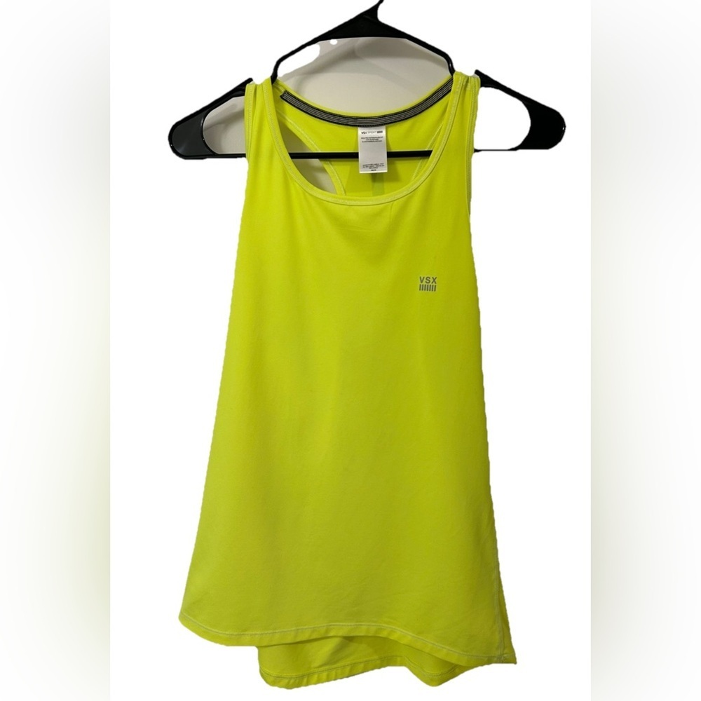 Victoria's‎ Secret VSX Sport Women's Tank Top Neon Yellow XS (0208)